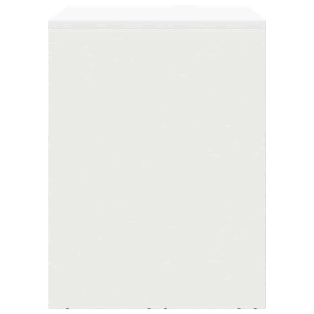 Produktbild för Vägghylla för garage Vit 90 x 40 x 53 cm Pulverlackerad stål