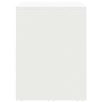 Produktbild för Vägghylla för garage Vit 90 x 40 x 53 cm Pulverlackerad stål