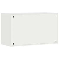 Produktbild för Vägghylla för garage Vit 90 x 40 x 53 cm Pulverlackerad stål
