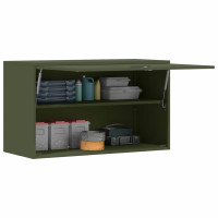 Produktbild för Vägghylla för garage Olivgrön 90 x 40 x 53 cm