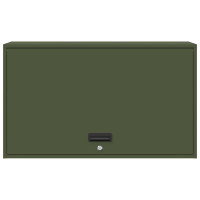 Produktbild för Vägghylla för garage Olivgrön 90 x 40 x 53 cm