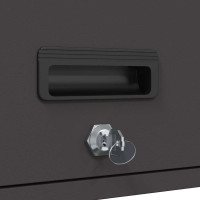 Produktbild för Vägghylla för garage Svart 80 x 40 x 53 cm Pulverlackerad stål