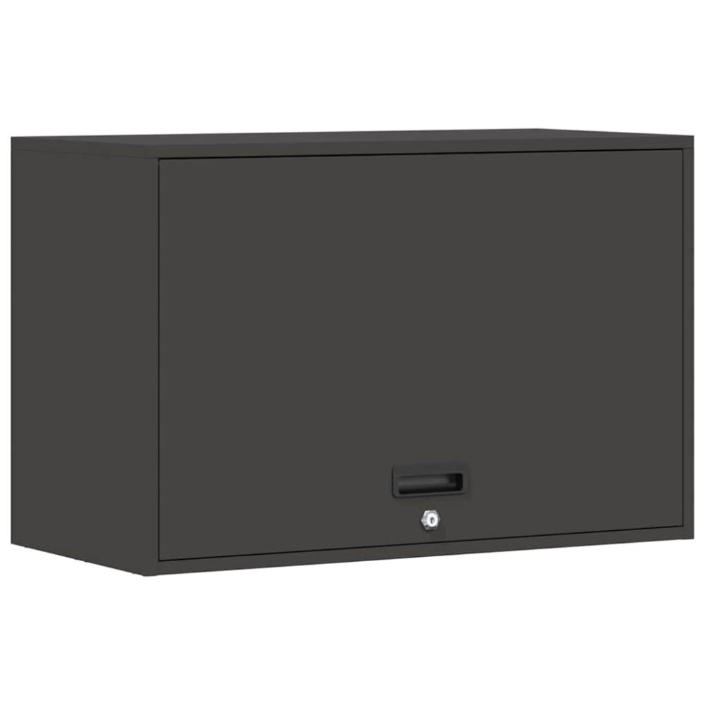 Produktbild för Vägghylla för garage Svart 80 x 40 x 53 cm Pulverlackerad stål