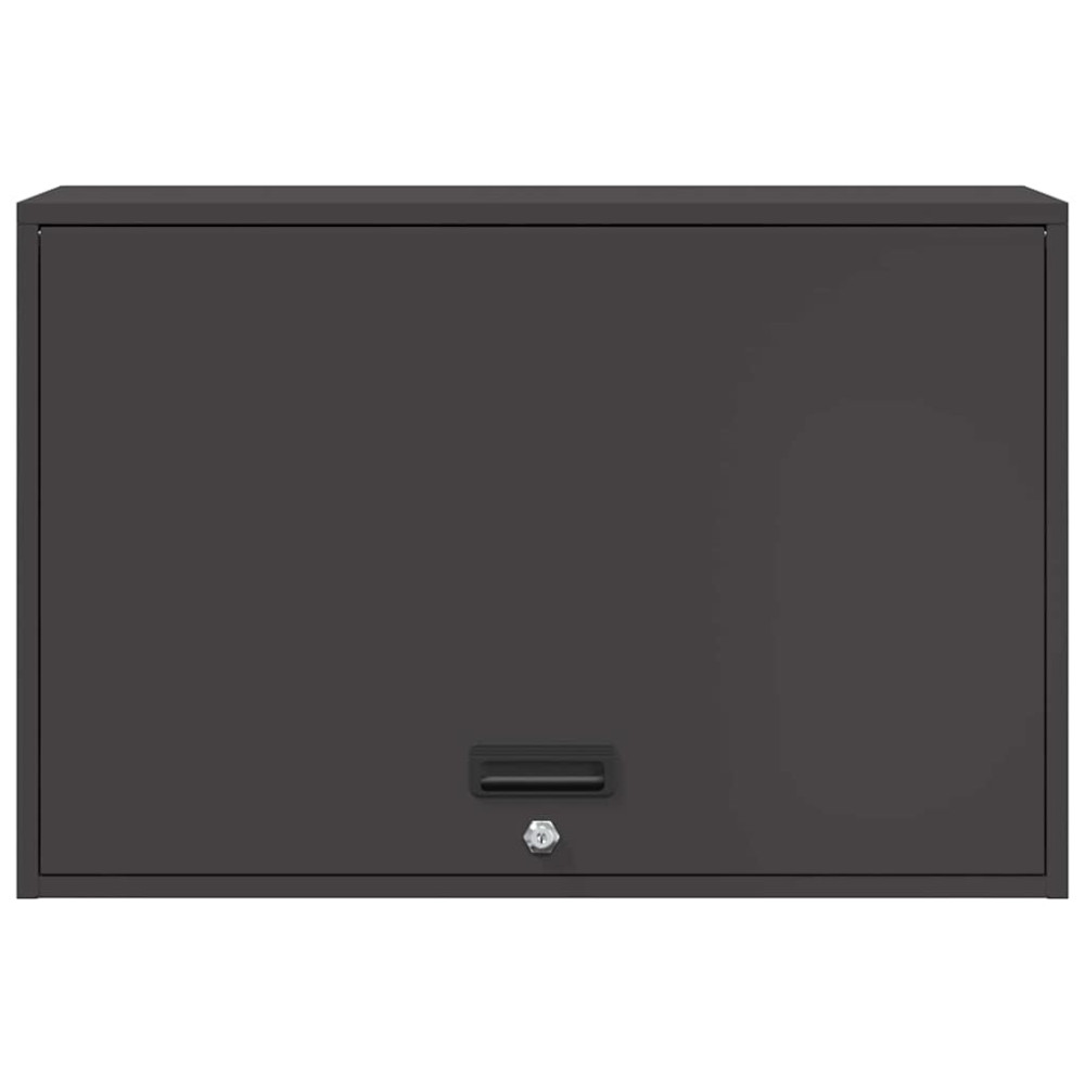Produktbild för Vägghylla för garage Svart 80 x 40 x 53 cm Pulverlackerad stål