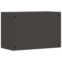 Produktbild för Vägghylla för garage Svart 80 x 40 x 53 cm Pulverlackerad stål
