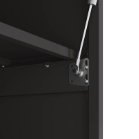 Produktbild för Vägghylla för garage Svart 80 x 40 x 53 cm Pulverlackerad stål
