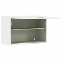 Produktbild för Vägghylla för garage Vit 80 x 40 x 53 cm Pulverlackerad stål