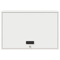 Produktbild för Vägghylla för garage Vit 80 x 40 x 53 cm Pulverlackerad stål
