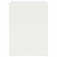 Produktbild för Vägghylla för garage Vit 80 x 40 x 53 cm Pulverlackerad stål
