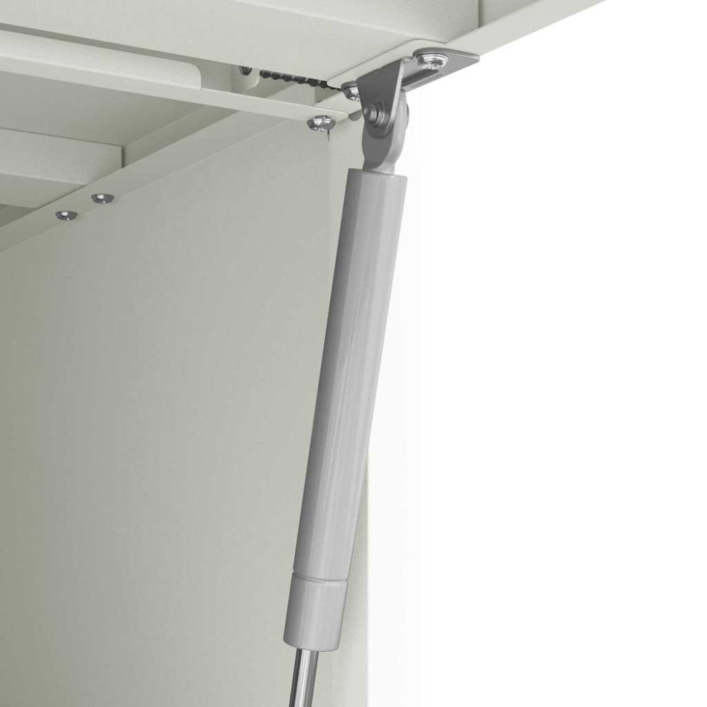 Produktbild för Vägghylla för garage Vit 80 x 40 x 53 cm Pulverlackerad stål