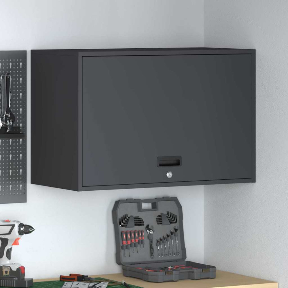 Produktbild för Vägghylla för garage Antracit 80 x 40 x 53 cm