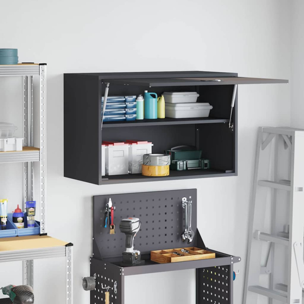 Produktbild för Vägghylla för garage Antracit 80 x 40 x 53 cm