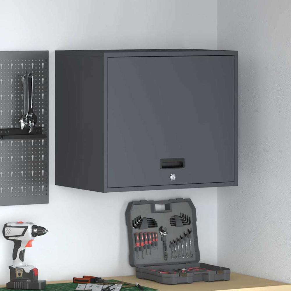 Produktbild för Vägghylla för garage Antracit 60 x 40 x 53 cm