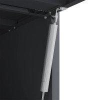 Produktbild för Vägghylla för garage Antracit 60 x 40 x 53 cm