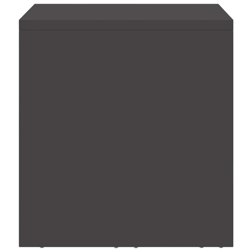 Produktbild för Vägghylla för garage Svart 60 x 33 x 35 cm Pulverlackerad stål