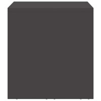 Produktbild för Vägghylla för garage Svart 60 x 33 x 35 cm Pulverlackerad stål