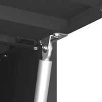Produktbild för Vägghylla för garage Svart 60 x 33 x 35 cm Pulverlackerad stål