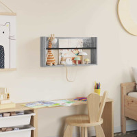 Produktbild för Tidningshylla Grå Sonoma 60 x 12 x 30 cm Konstruerat trä