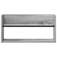 Produktbild för Tidningshylla Grå Sonoma 60 x 12 x 30 cm Konstruerat trä