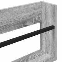 Produktbild för Tidningshylla Grå Sonoma 60 x 12 x 30 cm Konstruerat trä