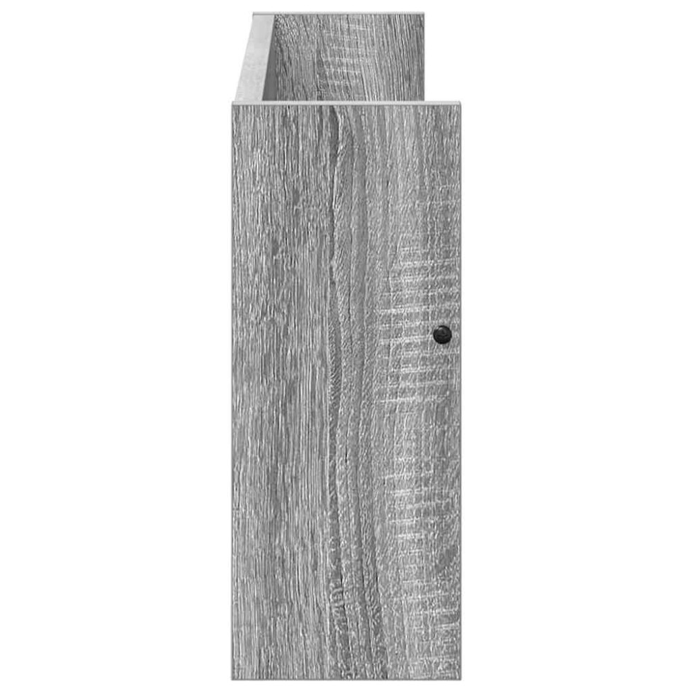 Produktbild för Tidningshylla 2 pcs Grå Sonoma 60 x 12 x 30 cm Konstruerat trä