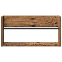 Produktbild för Tidningshylla 2 pcs Gammalt trä 60 x 12 x 30 cm Konstruerat trä