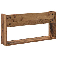 Produktbild för Tidningshylla 2 pcs Gammalt trä 60 x 12 x 30 cm Konstruerat trä