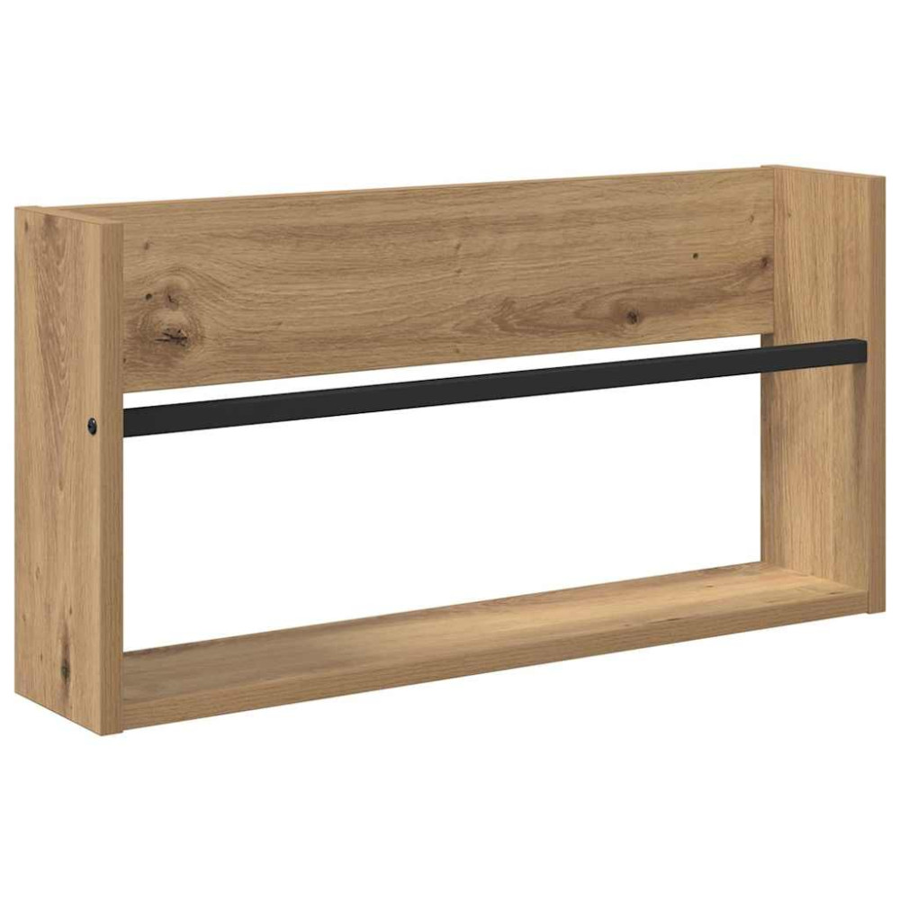 Produktbild för Tidningshylla 2 pcs Artisan Ek 60 x 12 x 30 cm Konstruerat trä