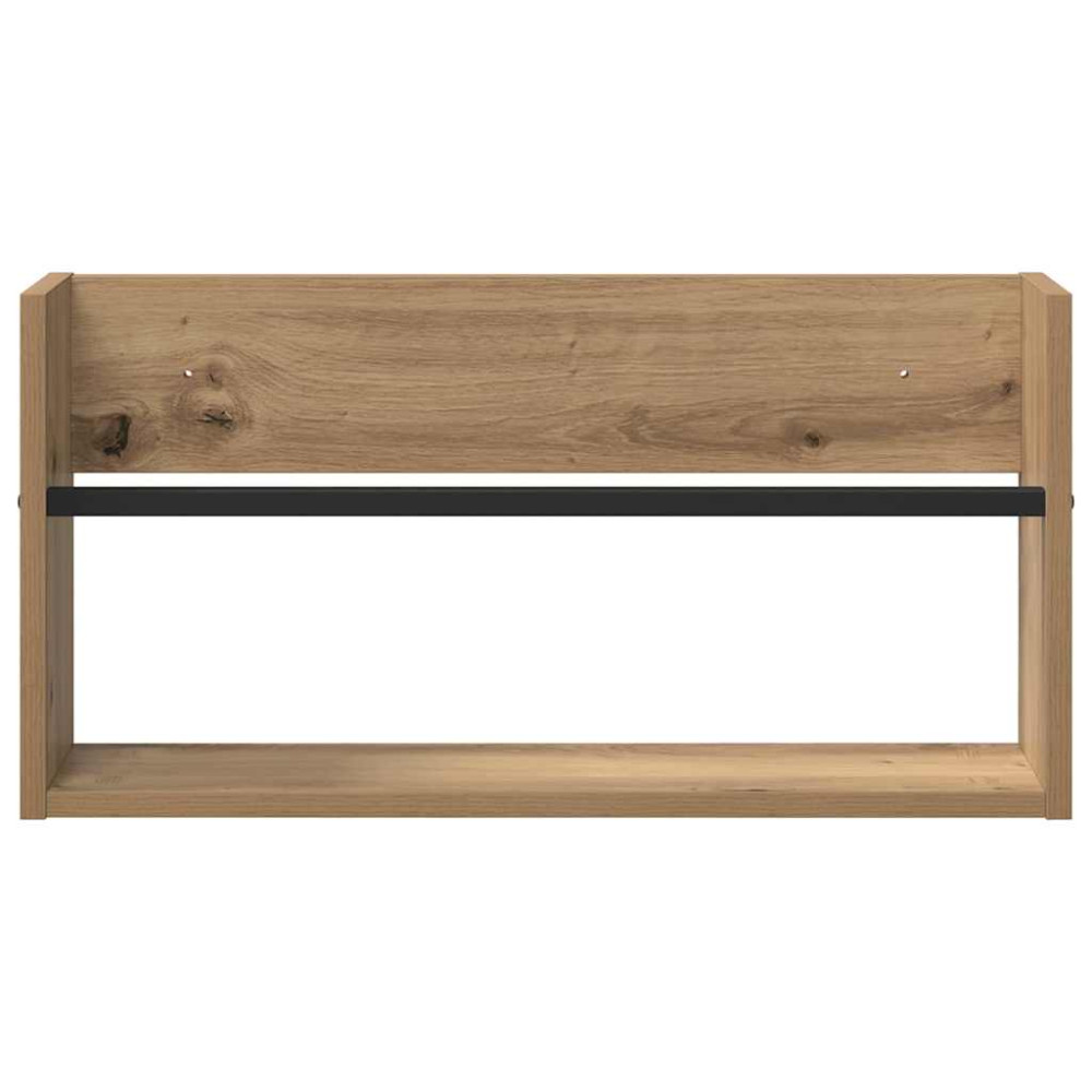 Produktbild för Tidningshylla 2 pcs Artisan Ek 60 x 12 x 30 cm Konstruerat trä