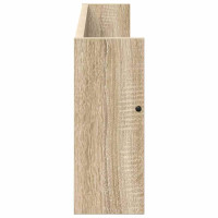Produktbild för Tidningshylla Sonoma-ek 80 x 12 x 30 cm Konstruerat trä