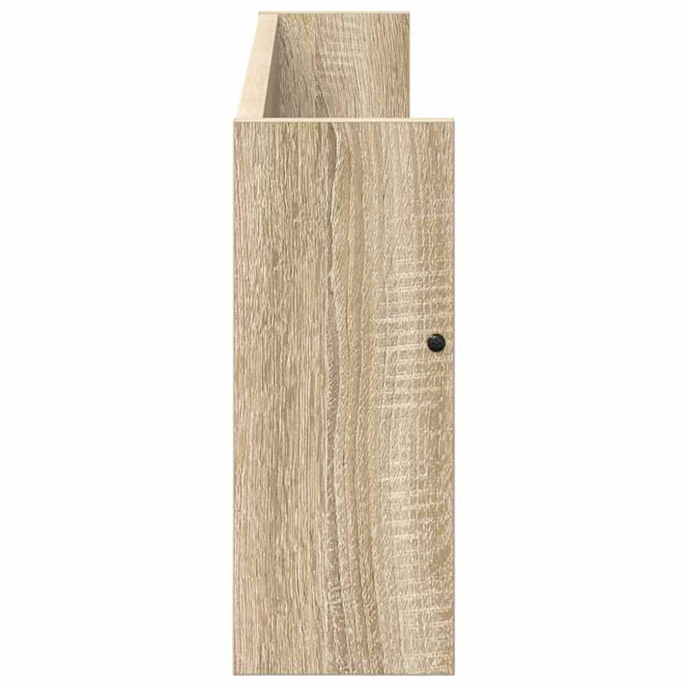 Produktbild för Tidningshylla 2 pcs Sonoma-ek 80 x 12 x 30 cm Konstruerat trä