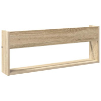 Produktbild för Tidningshylla 2 pcs Sonoma-ek 80 x 12 x 30 cm Konstruerat trä