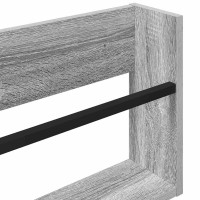 Produktbild för Tidningshylla Grå Sonoma 80 x 12 x 30 cm Konstruerat trä