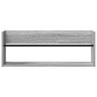 Produktbild för Tidningshylla 2 pcs Grå Sonoma 80 x 12 x 30 cm Konstruerat trä