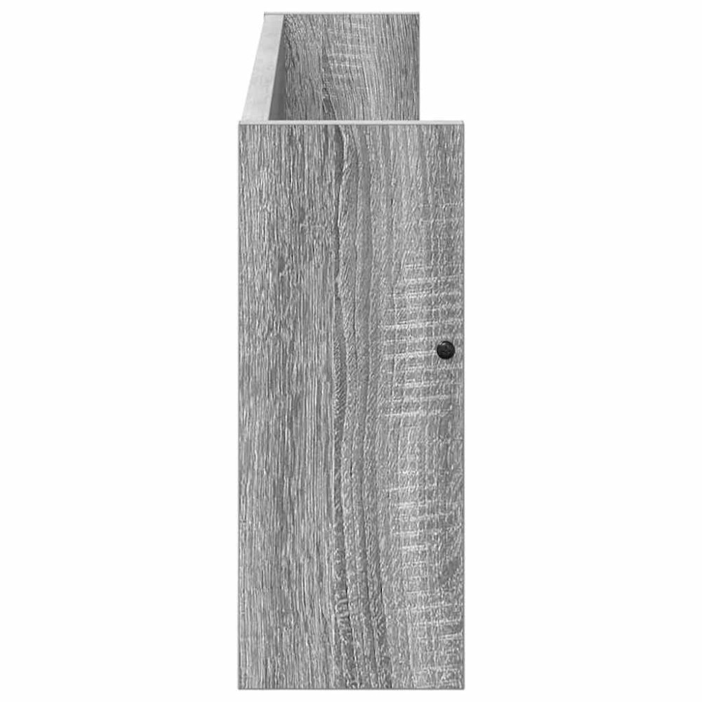 Produktbild för Tidningshylla 2 pcs Grå Sonoma 80 x 12 x 30 cm Konstruerat trä