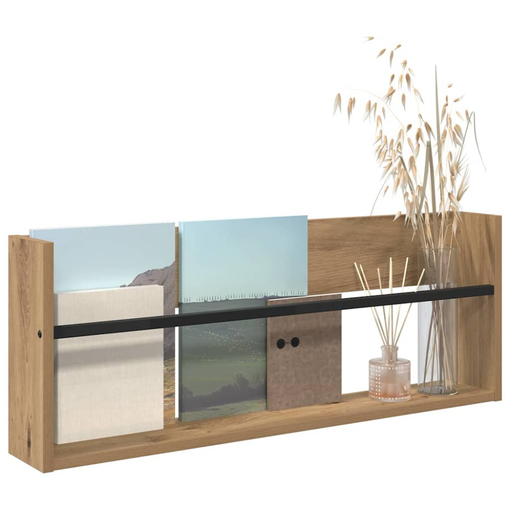 Produktbild för Tidningshylla Artisan Ek 80 x 12 x 30 cm Konstruerat trä
