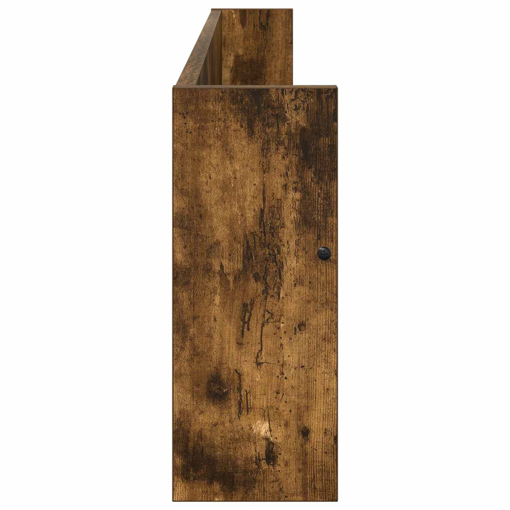 Produktbild för Tidningshylla Rökt ek 100 x 12 x 30 cm Konstruerat trä