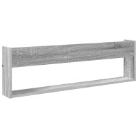 Produktbild för Tidningshylla 2 pcs Grå Sonoma 100 x 12 x 30 cm Konstruerat trä