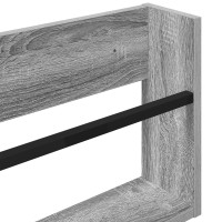 Produktbild för Tidningshylla 2 pcs Grå Sonoma 100 x 12 x 30 cm Konstruerat trä