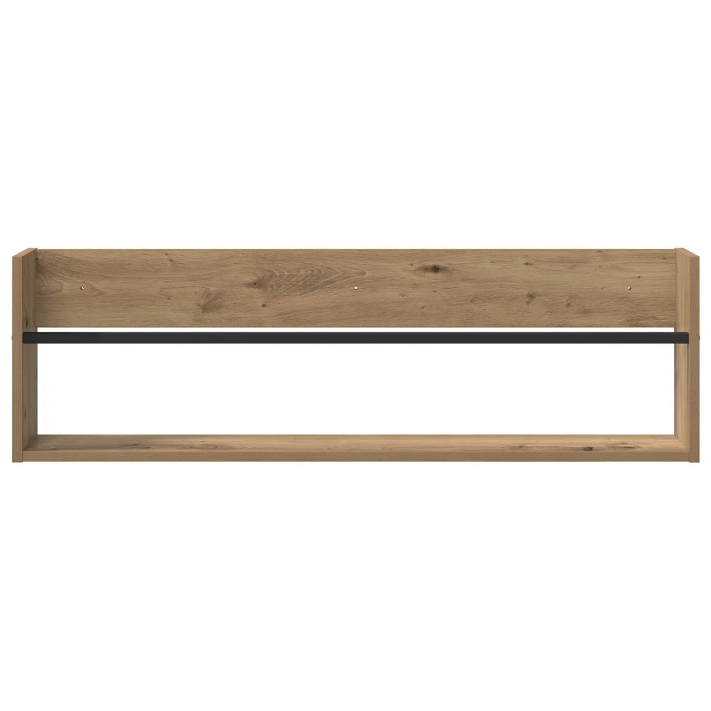 Produktbild för Tidningshylla 2 st Artisan Ek 100 x 12 x 30 cm Konstruerat trä