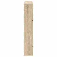 Produktbild för Tidningshylla 2 pcs Sonoma-ek 60 x 12 x 70 cm Konstruerat trä