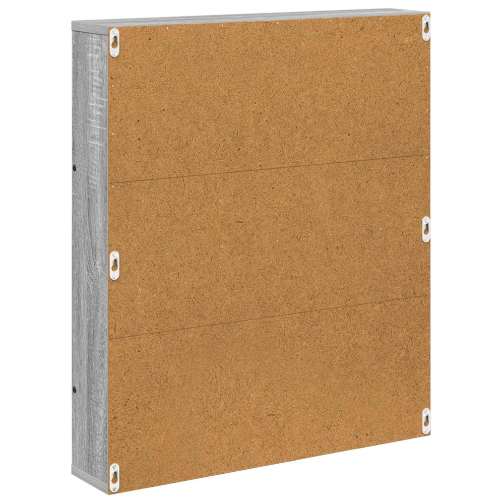 Produktbild för Tidningshylla Grå Sonoma 60 x 12 x 70 cm Konstruerat trä