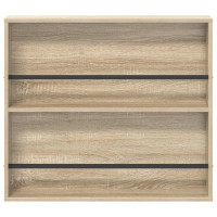 Produktbild för Tidningshylla 2 pcs Sonoma-ek 80 x 12 x 70 cm Konstruerat trä