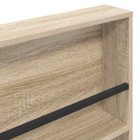 Produktbild för Tidningshylla 2 pcs Sonoma-ek 80 x 12 x 70 cm Konstruerat trä