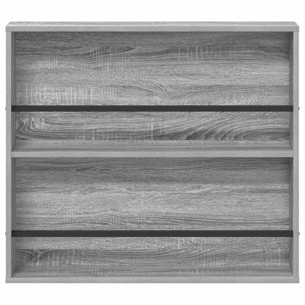 Produktbild för Tidningshylla Grå Sonoma 80 x 12 x 70 cm Konstruerat trä