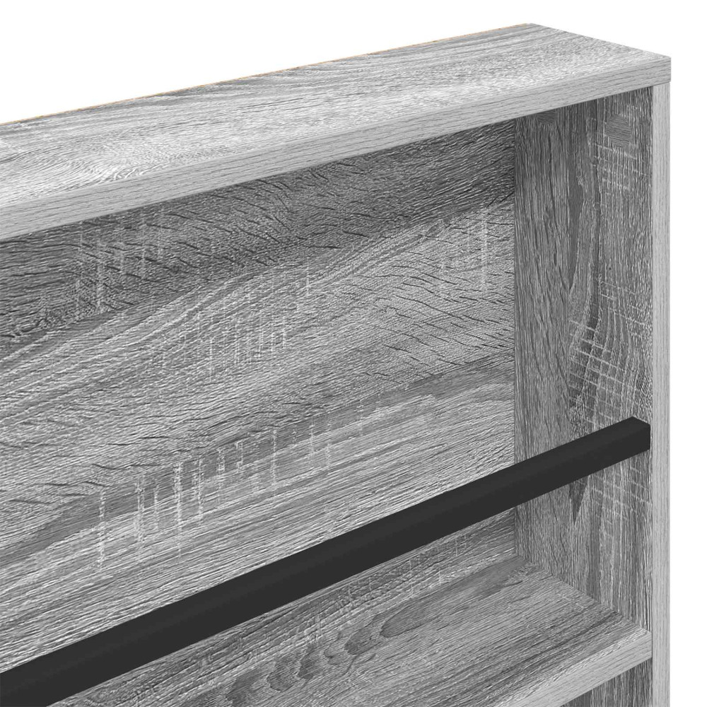 Produktbild för Tidningshylla Grå Sonoma 80 x 12 x 70 cm Konstruerat trä