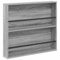 Produktbild för Tidningshylla 2 pcs Grå Sonoma 80 x 12 x 70 cm Konstruerat trä