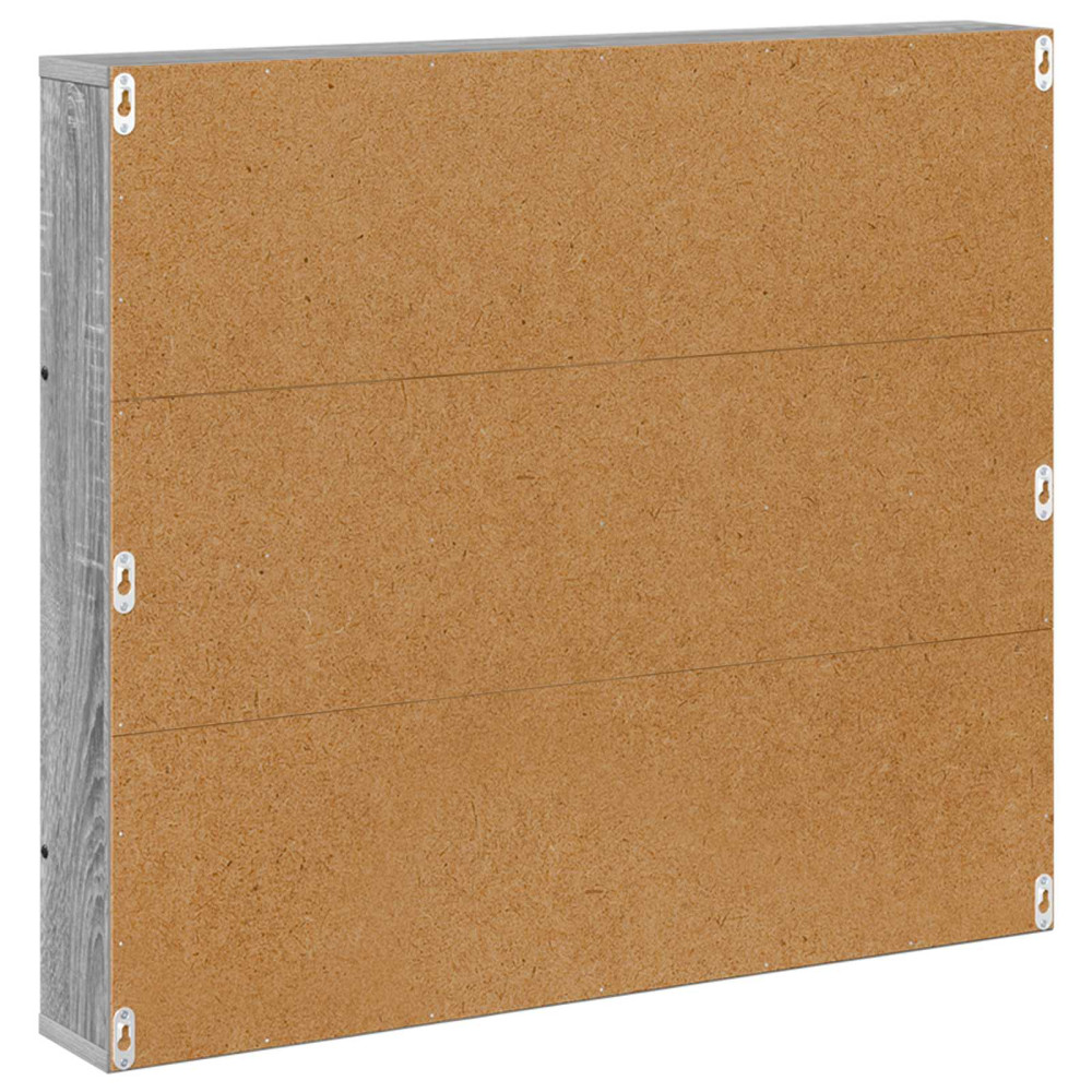 Produktbild för Tidningshylla 2 pcs Grå Sonoma 80 x 12 x 70 cm Konstruerat trä