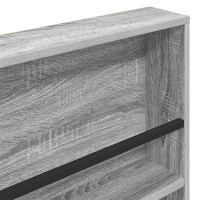 Produktbild för Tidningshylla 2 pcs Grå Sonoma 80 x 12 x 70 cm Konstruerat trä