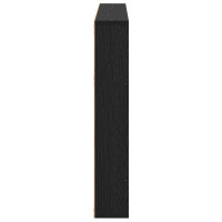 Produktbild för Tidningshylla 2 pcs Svart Ek 100 x 12 x 70 cm Konstruerat trä